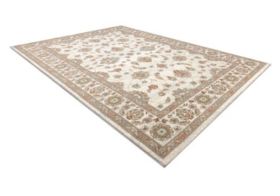 RugsX Wool Carpet Soho 477.15.la102 Osta OrnamentFrame Natural Beige 160X240 Cm from B&Q