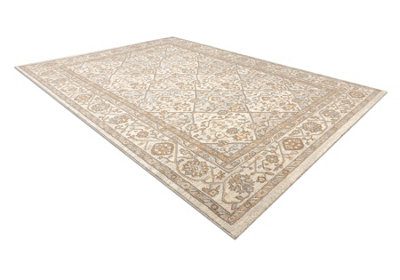 RugsX Wool Carpet Soho 477.27.la100 OstaRhombusFrame Geometric Natural Beige 160X240 Cm from B&Q