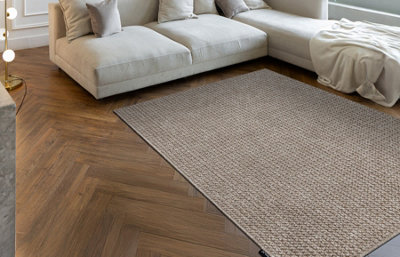 RugsX Carpet Casablanca Loop Brown LoopSoft 400X400 Cm from B&Q