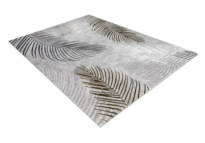 RugsX Carpet Allure 8752 Palm LeavesStructuralStylishGlamour Grey Gold 160X220 Cm from B&Q