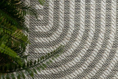 RugsX Organic 1835 Sisal Carpet Geometric Ecru Grey  NaturalModern Irregular Shape 200X290 Cm from B&Q