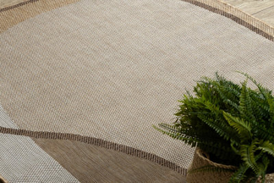 RugsX Organic 2123 Sisal Carpet Stone Natural Ecru  Modern Irregular Shape 133X190 Cm from B&Q