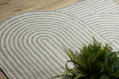 RugsX Organic 2131 Sisal Carpet Geometric Ecru Grey  NaturalModern Irregular Shape 200X290 Cm from B&Q