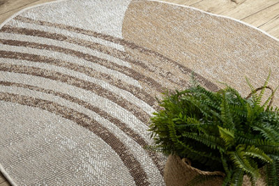 RugsX Organic 2767 Sisal Carpet Geometric Ecru Natural  Modern Irregular Shape 200X290 Cm from B&Q