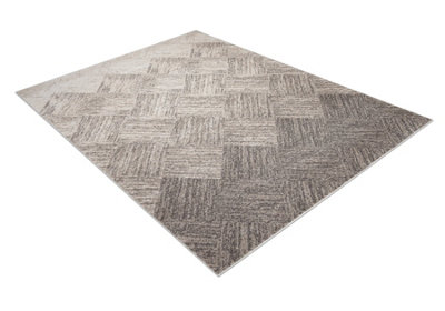 RugsX Carpet Fusion 9775 Beige BrownGeometricModernAbstract 280X370 Cm from B&Q
