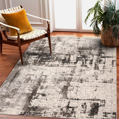 RugsX Carpet Wool Nain AbstractionVintage 7005/51625 Beige Grey  120X170 Cm from B&Q
