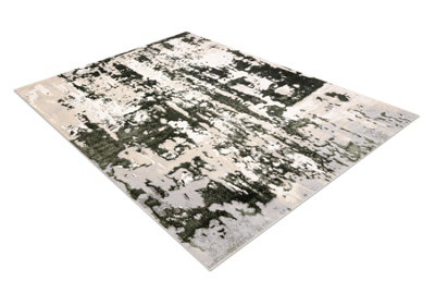 RugsX Carpet Allure 9428 AbstractionStructuralStylishGlamour Green Beige 120X170 Cm from B&Q