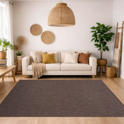 RugsX Carpet Sisal Sion A5165A Melange Flat Woven Brown 80X150 Cm from B&Q