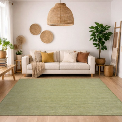 RugsX Carpet Sisal Sion A5165A Melange Flat Woven Green 80X150 Cm from B&Q