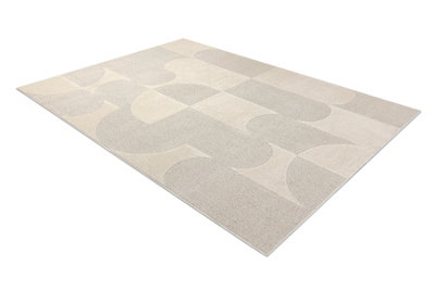 RugsX Dune 2933 Cream Carpet  GeometricStructural 240X330 Cm from B&Q