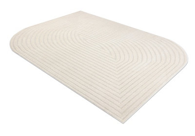 RugsX Dune 8051 Shape Cream Carpet  GeometricLinesStructuralIrregular  160X220 Cm from B&Q