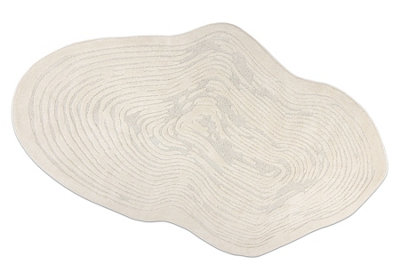 RugsX Dune 8058 Shape Cream Carpet  Tree Ring StumpStructuralIrregular  240X330 Cm from B&Q