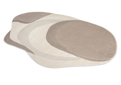 RugsX Dune 8085 Shape Cream Beige Carpet  AbstractionStructuralIrregular  200X290 Cm from B&Q