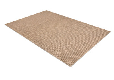 RugsX Carpet Aura E9787 BeigeChevronHerringboneStructuralModern 80X150 Cm from B&Q
