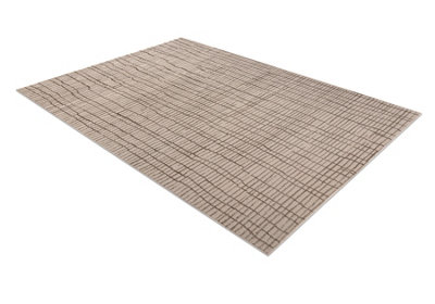 RugsX Carpet Aura J1852A BeigeLinesStructuralModern 80X150 Cm from B&Q