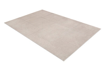 RugsX Carpet Aura J2624A BeigeGeometricStructuralModern 80X150 Cm from B&Q
