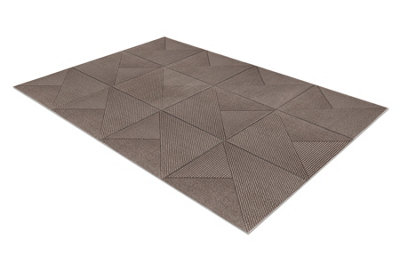 RugsX Carpet Aura J2624A Beige Dark Beige VisionGeometricStructuralModern 120X170 Cm from B&Q