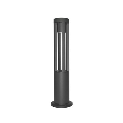 Luminosa Lighting Luminosa Ratel Outdoor Bollard Black 3000K Warm White Ip54 from B&Q