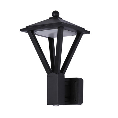 Luminosa Lighting Luminosa Bons Outdoor Wall Lantern Black 3000K Warm White Ip54 from B&Q