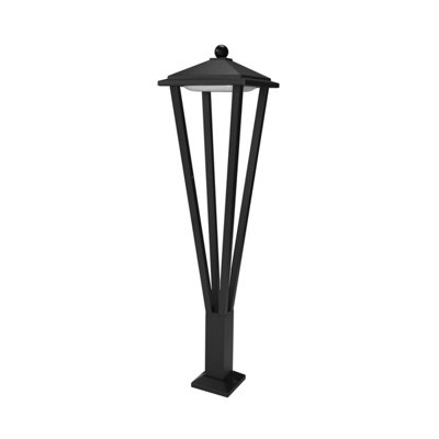 Luminosa Lighting Luminosa Bons Outdoor Bollard Black 3000K Warm White Ip54 from B&Q
