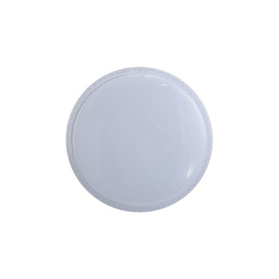 Luminosa Lighting Luminosa Borla 27Cm Flush Ceiling Light White 4000K Neutral White from B&Q