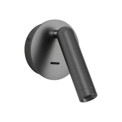 B&Q -  Luminosa Carda Reading Wall Light Grey 3000K Warm White