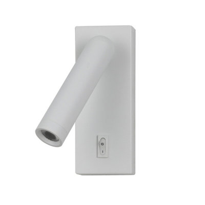 B&Q -  Luminosa Nova Reading Wall Light White 3000K Warm White