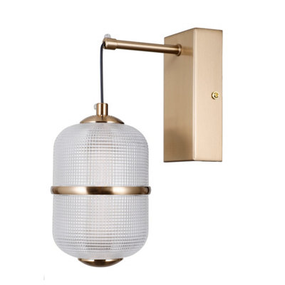 B&Q -  Luminosa Alani Wall Lamp Gold 3000K Warm White