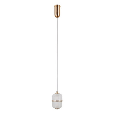 B&Q -  Luminosa Alani Slim Pendant Ceiling Light Gold 3000K Warm White