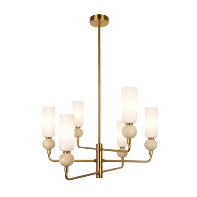 Luminosa Lighting Luminosa Santos Multi Arm Pendant Ceiling Light Gold
