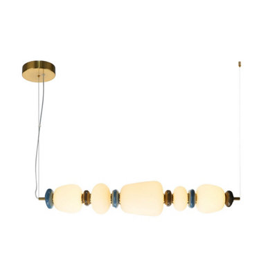 B&Q -  Luminosa Evans Iii Bar Pendant Ceiling Light Gold 3000K Warm White