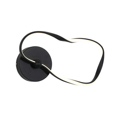 Luminosa Lighting Luminosa Amaya Led Wall Lamp Black 3000/4000/6000K from B&Q