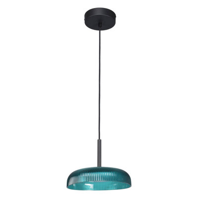 Luminosa Lighting Luminosa Colle Dome Pendant Ceiling Light GreenBlack 3000K Warm White from B&Q