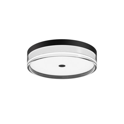 B&Q -  Luminosa Molino 30Cm Flush Ceiling Light Black 3000/4000/6000K
