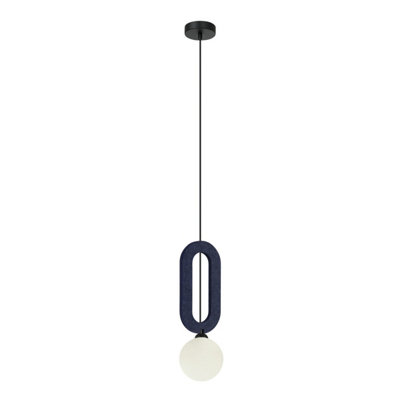 Luminosa Lighting Luminosa Masso Slim Pendant Ceiling Light Blue