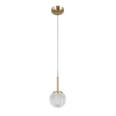 Luminosa Lighting Luminosa Padri Slim Pendant Ceiling Light Gold from B&Q