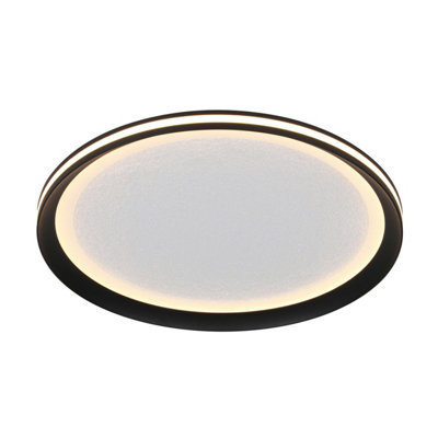 B&Q -  Luminosa Artizo 42Cm Led Semi Flush Ceiling Light Black 3000/4000/6000K