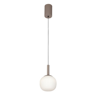 Luminosa Lighting Luminosa Montes Globe Pendant Ceiling Light Brown 3000/4000/6000K from B&Q