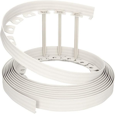 Lawn Border SetEasy Border 40mm Light Gray 10M With Pegs from B&Q