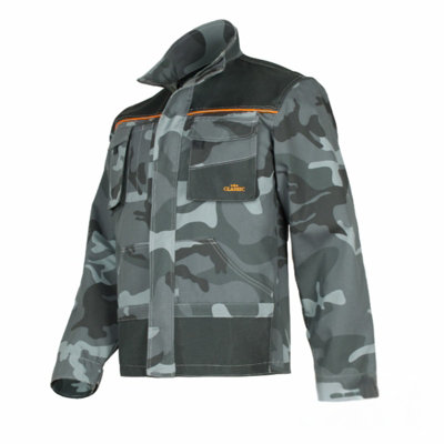 Artmas Camo Work Jacket For Men Size Uk34 Warm Adjustable Practical from B&Q