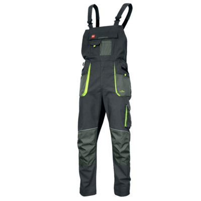 Artmas Slim Fit Work Overalls For Men Size Uk28 Stretch Fabric With Knee Pad Pockets Reflective Trim from B&Q