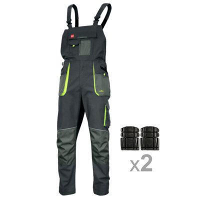 Artmas Slim Fit Work Overalls For Men Size Uk36 Stretch Fabric With Kneepads Reflective Trim from B&Q