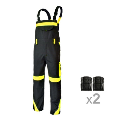 Artmas Classicvis Work Overalls For Men Size Uk34 Reflective With Knee Pad Utility Pockets from B&Q