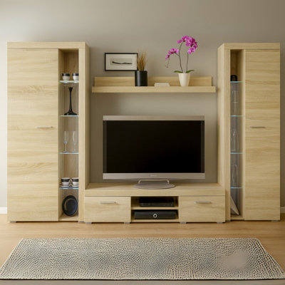 Wall Unit Rumba Xl Living Room Furniture Sonoma Oak from B&Q