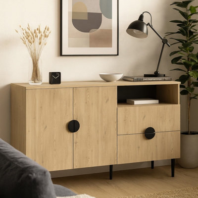 Osaka Chest Of Drawers Modern Laminated Storage Unit With Multiple Spacious Drawers Durable Stylish Design from B&Q
