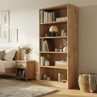Seilf Bookcase Modern Stylish Storage Unit Artisan Oak from B&Q