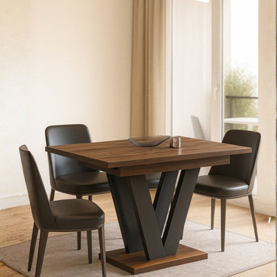 Lara Extendable Dining Table 130 To 210 Cm Modern Design Stirling Oak from B&Q