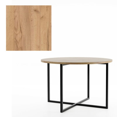  - Tollnes Round Coffee Table Oak Craft Gold