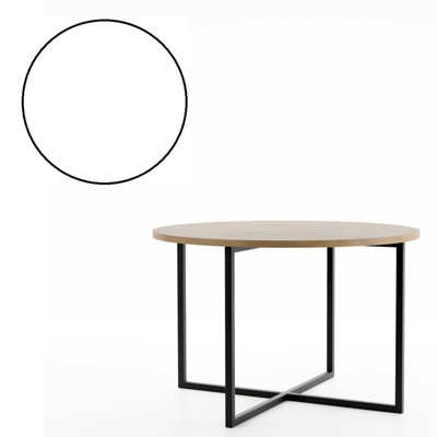  - Tollnes Round Coffee Table Arctic White