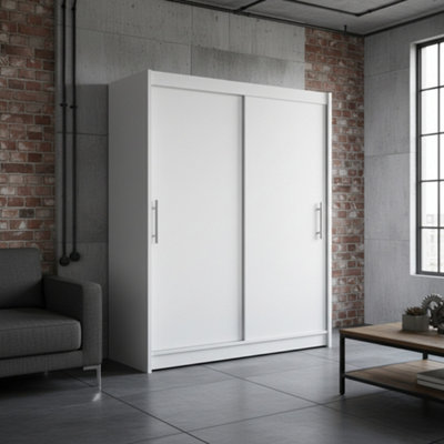 Galeria Wardrobe With Sliding Doors 150Cm White from B&Q